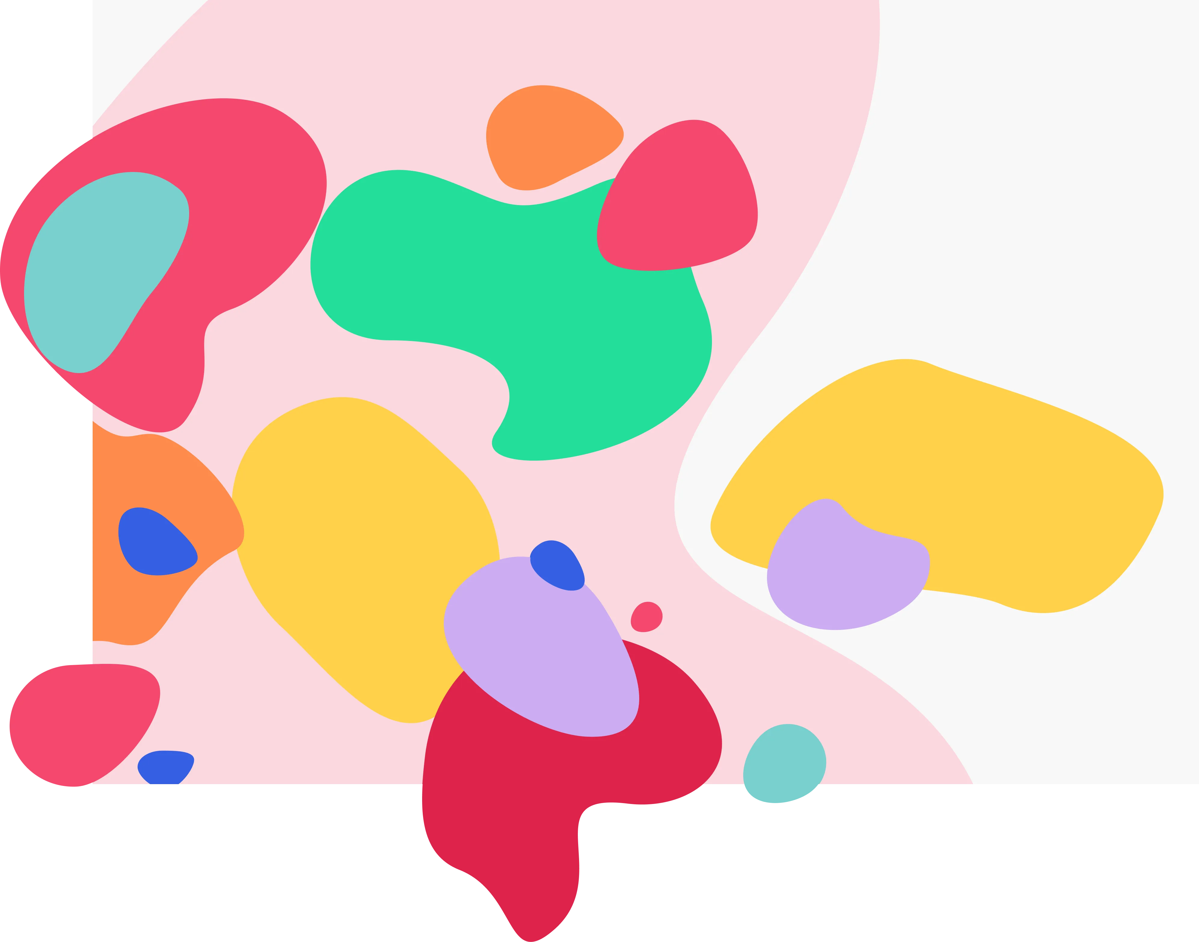 Colorful fun abstract shapes